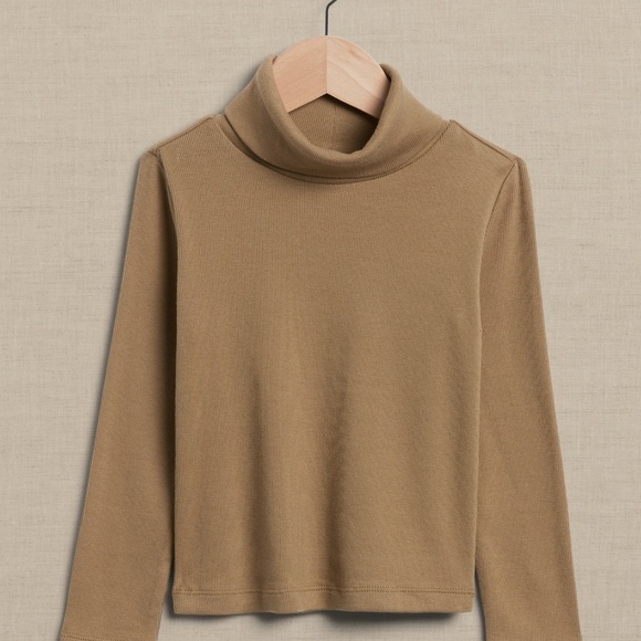 New Banana Republic TODDLER RIB MOCK-NECK SHIRT NWT - Picture 1 of 4